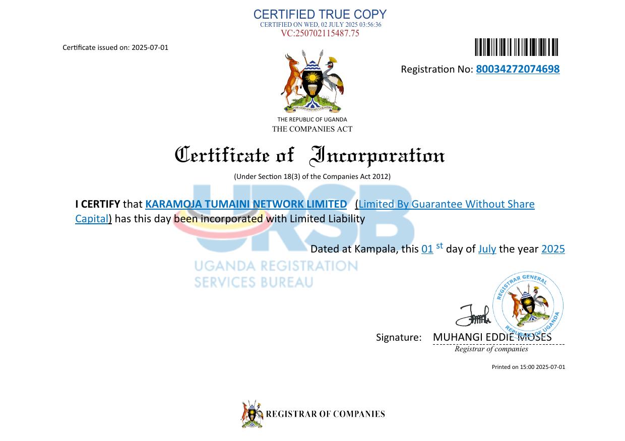 Certificate of Incorporation preview