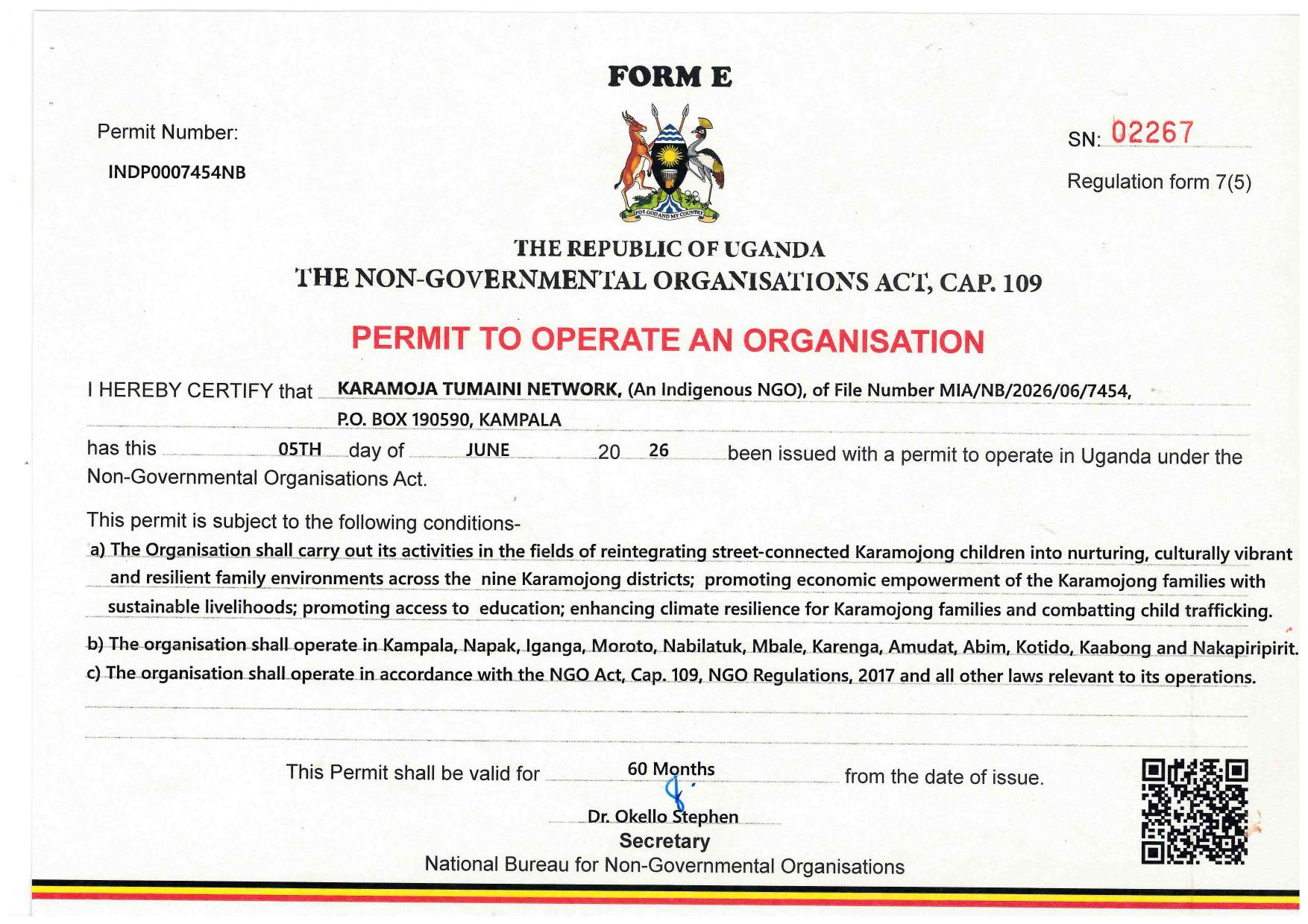 Permit to Operate preview