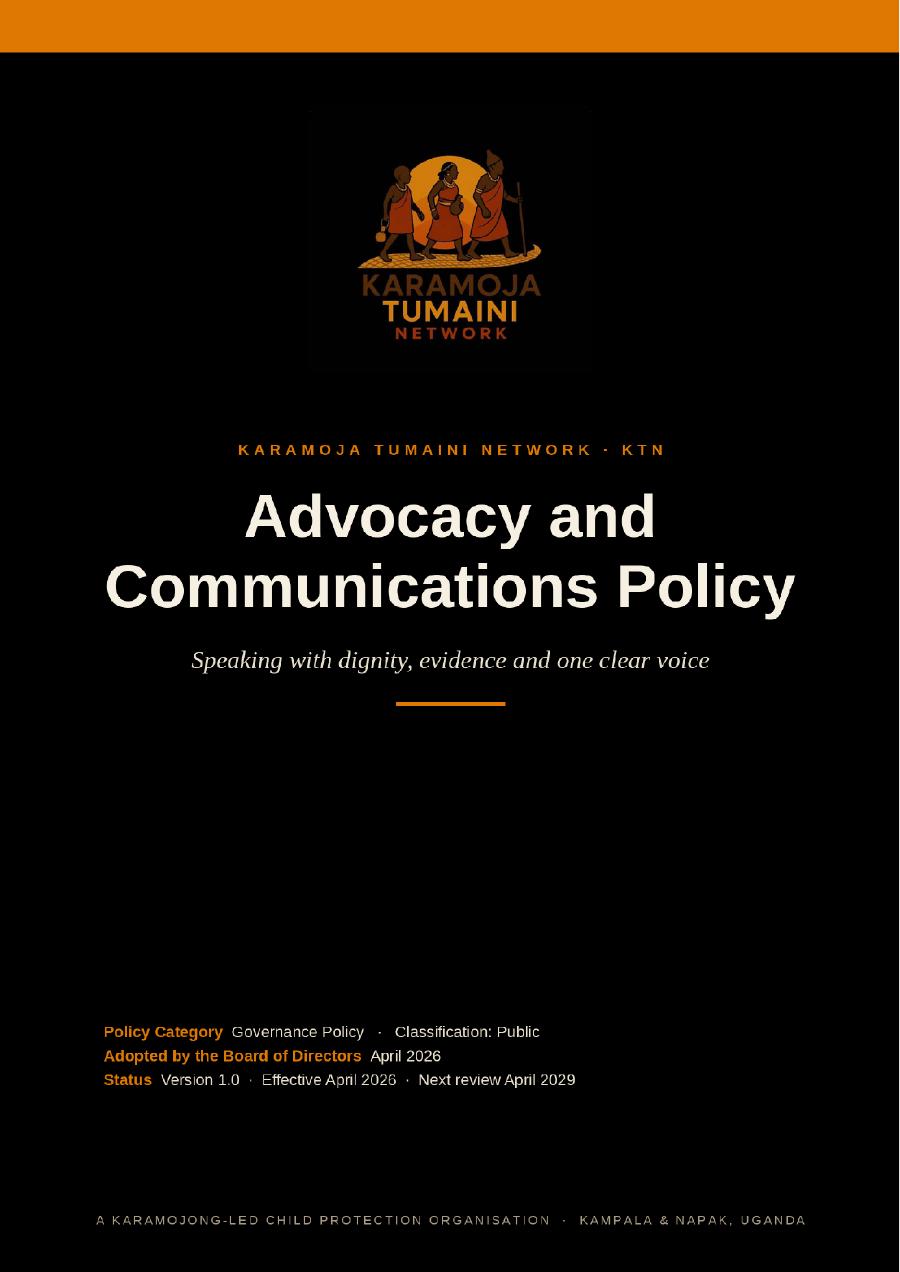First page of Advocacy & Communications Policy